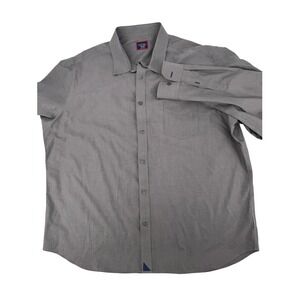 UNTUCKit Shirt Mens XXXL Sangiovese Wrinkle Free Button Down Gray‎ Long Sleeve